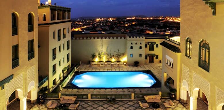 Palais Faraj, view of hotel and patio pool