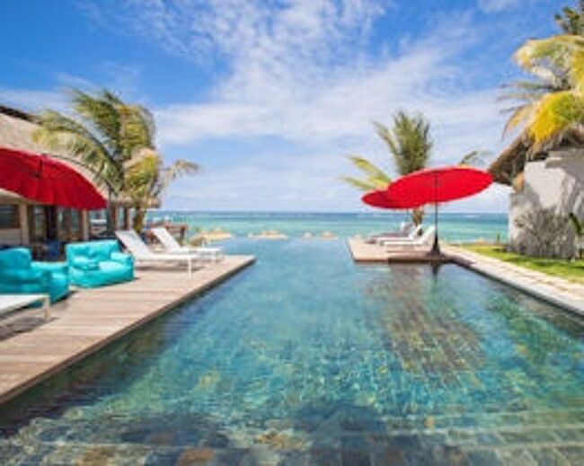 C Mauritius, palmar swimming