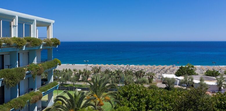 Unahotels Naxos Beach Sicilia, hotel and beach view