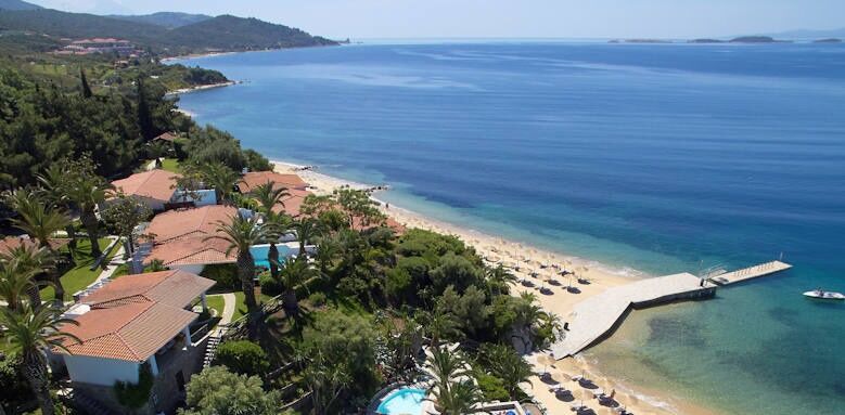 Halkidiki, eagles palace, aerial view