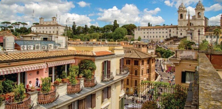The Inn and View at the Spanish Steps, terrace view