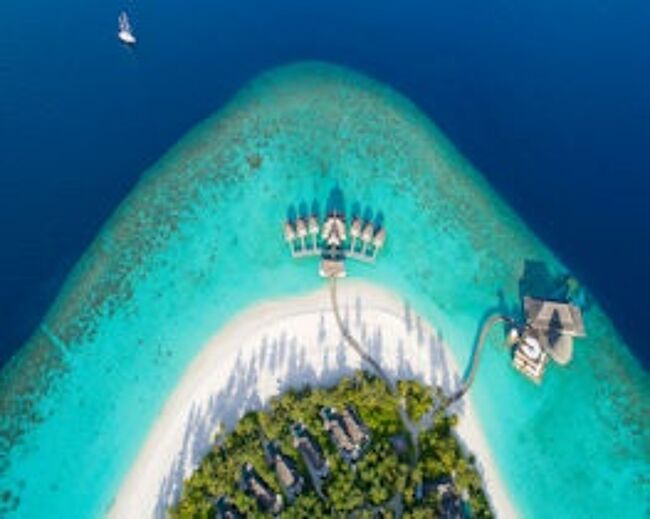Anantara Kihavah Villas Maldives aerial view