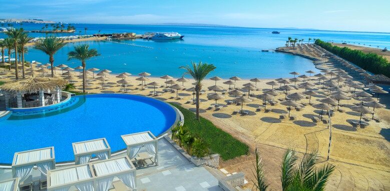 Jaz Casa Del Mar Beach, aerial view