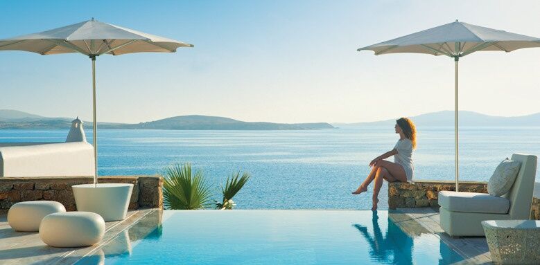 Mykonos Grand Hotel & Resort, Pool view