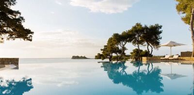 sani club, main infinity pool