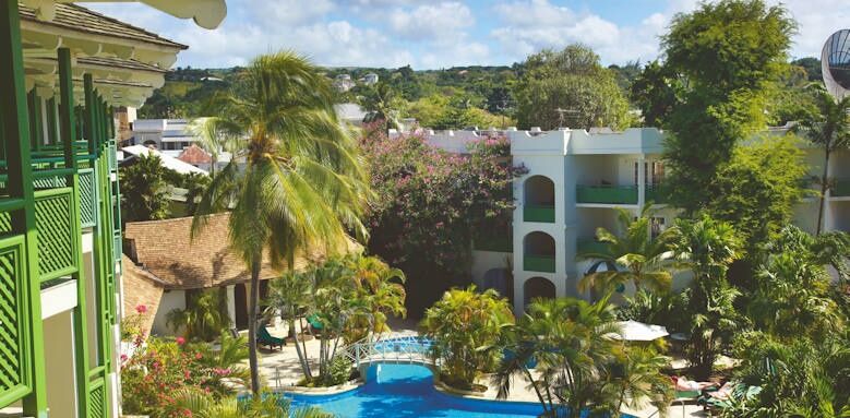 Barbados, mango bay, pool overview