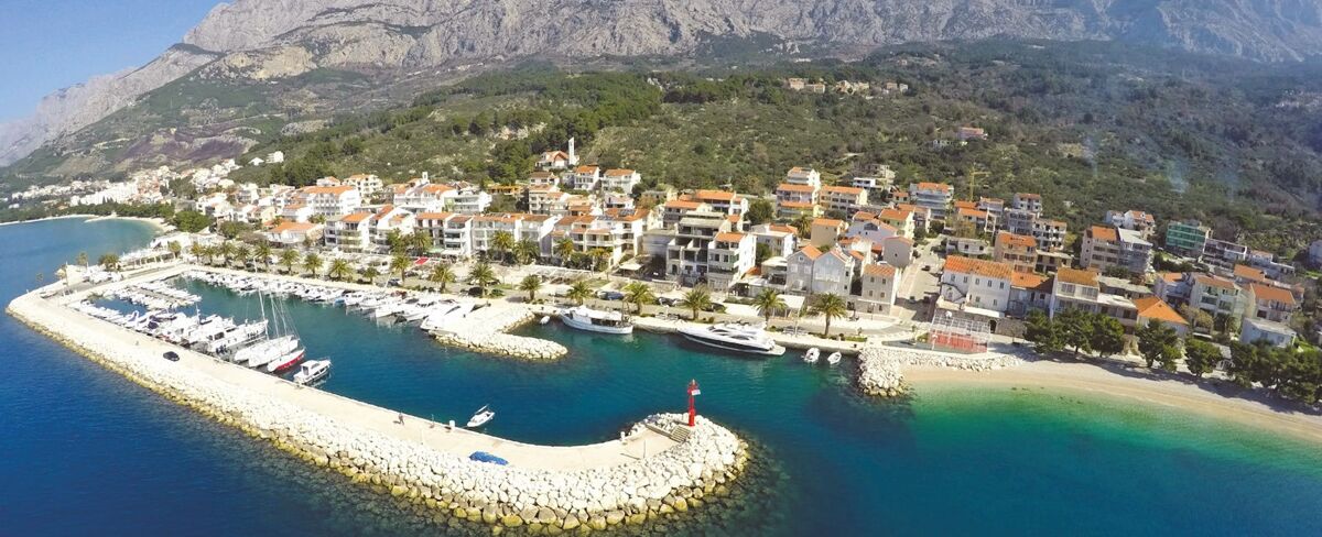 tucepi harbour, croatia