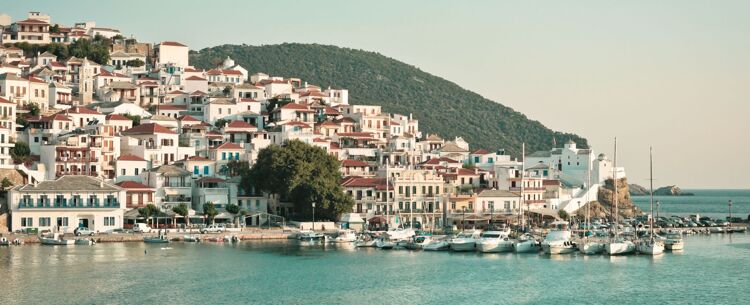 skopelos town, greece